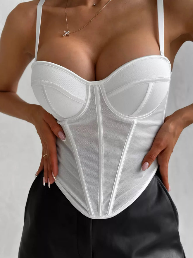 Corset Copas Blanco