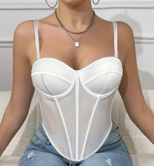 Corset Copas Blanco