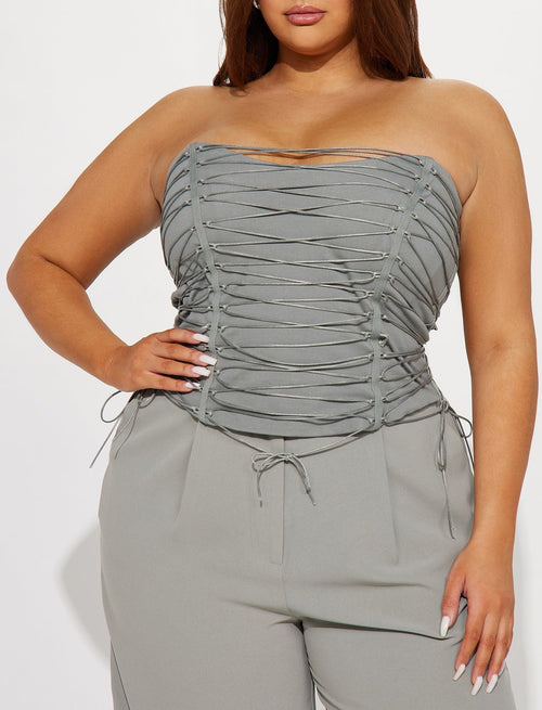 Corset Strappy Gris