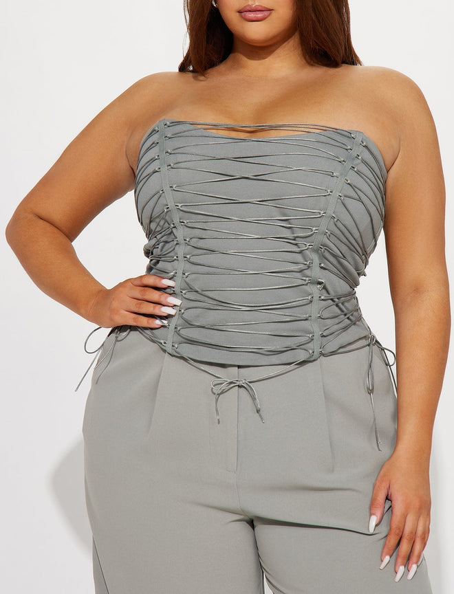 Corset Strappy Gris
