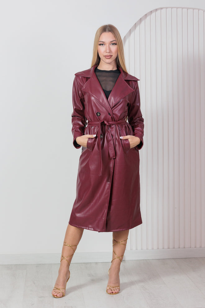 Gabardina Polipiel Red Wine