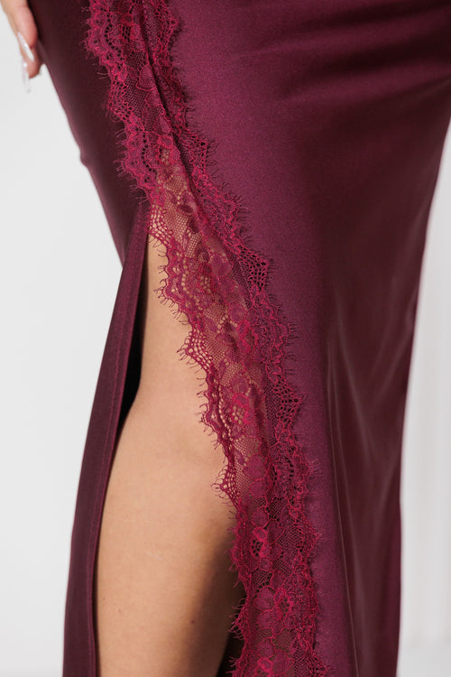 Vestido Rojo Vino ZR