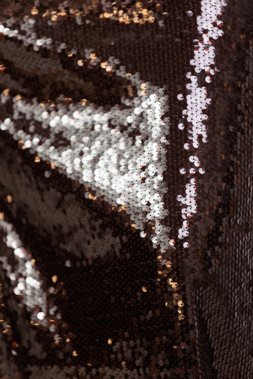 Vestido Lentejuelas Chocolate