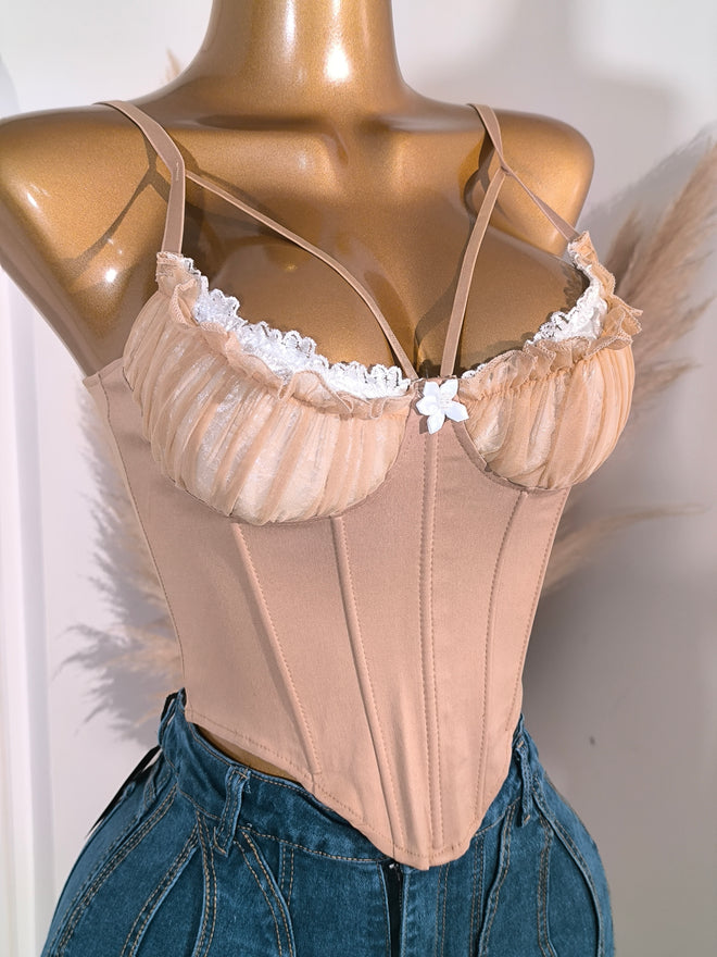 Corset Blonda Beige