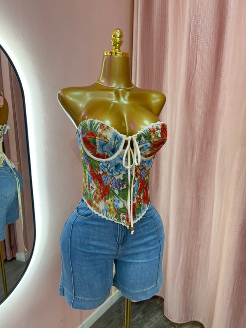 Corset Floral Multi