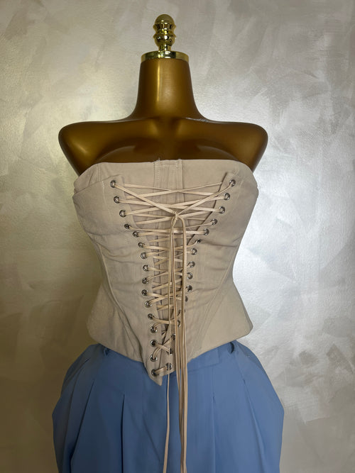 Corset Cuerdas Beige