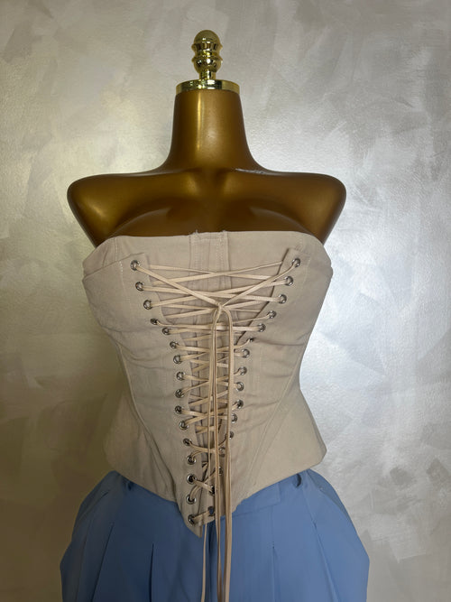 Corset Cuerdas Beige