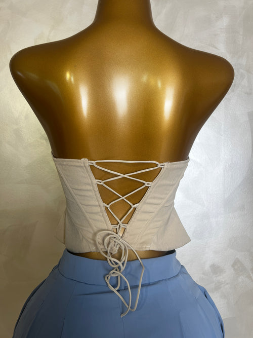 Corset Cuerdas Beige