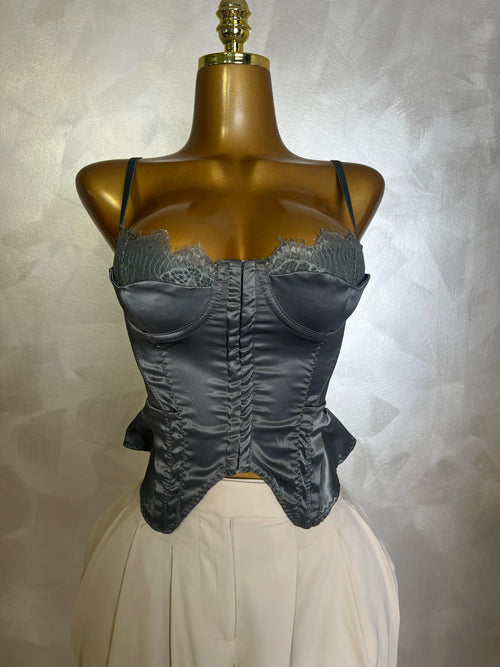 Corset Satén Verde