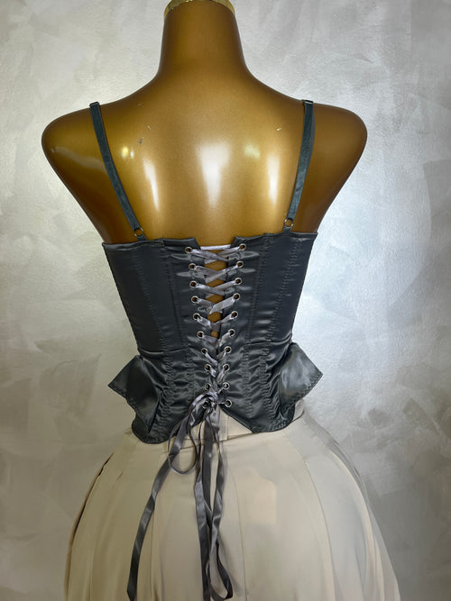 Corset Satén Verde