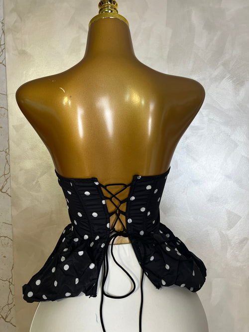 Corset Topos Negro/Blanco
