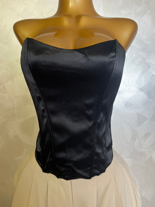 Corset Satén Honor Negro