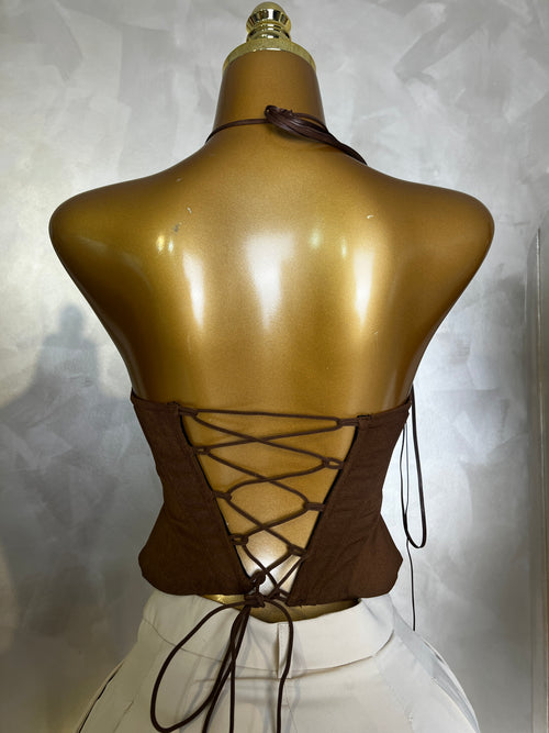 Corset Cuerdas Marrón