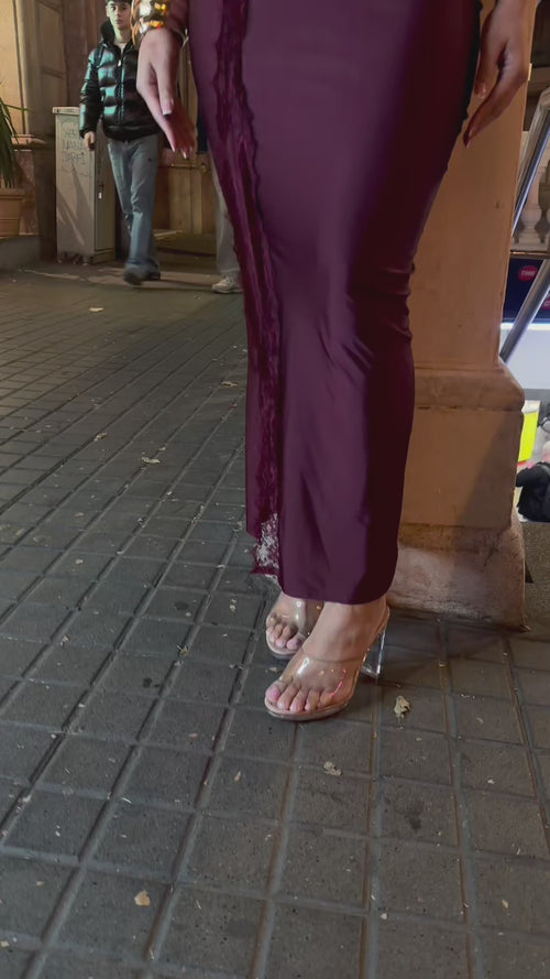 Vestido Rojo Vino ZR