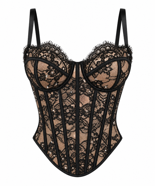 Corset Encaje Brillantes