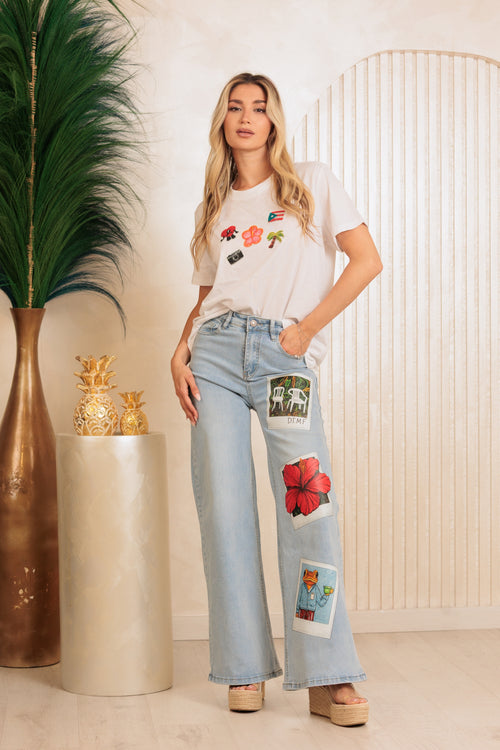 Camiseta Mix Iconos Strech
