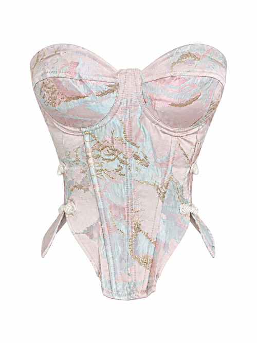 Corset Lace Rosa/Oro