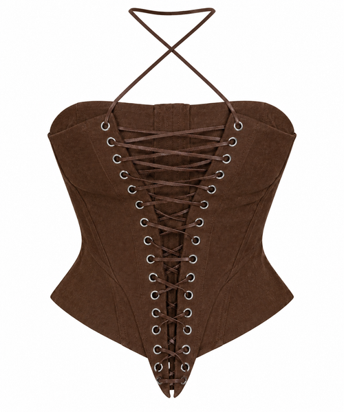 Corset Cuerdas Marrón