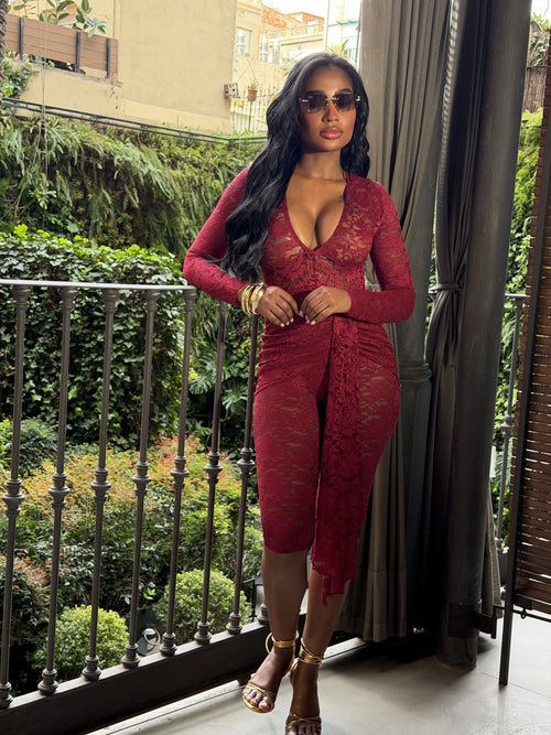 Enterizo Private Rojo Vino