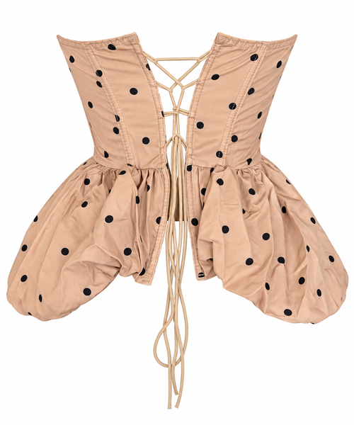 Corset Topos Camel/Negro