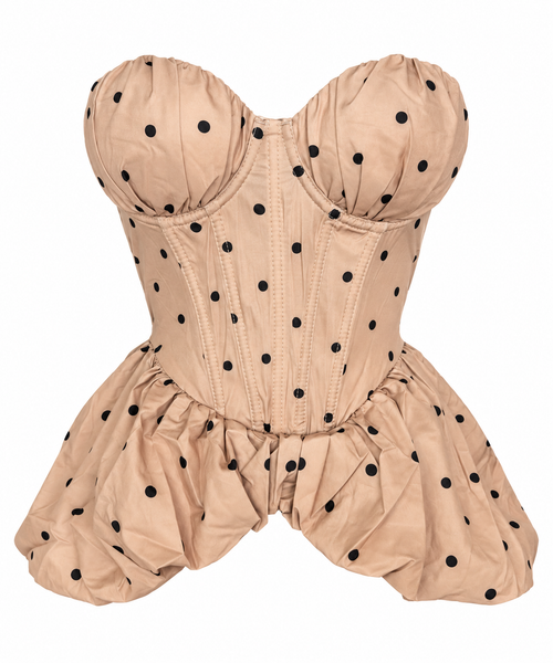 Corset Topos Camel/Negro