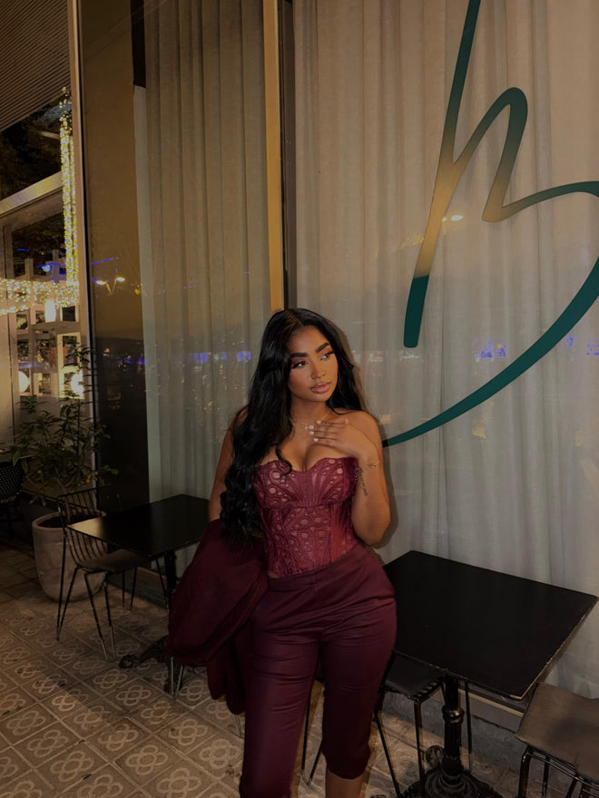 Corset Rojo Vino