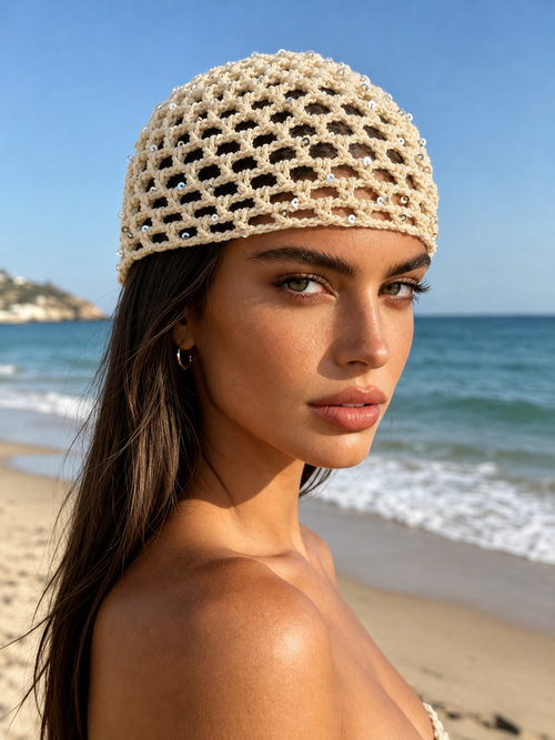 Gorro Crochet Lentejuelas