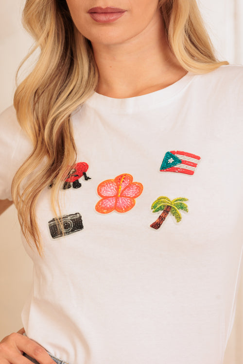 Camiseta Mix Iconos Strech