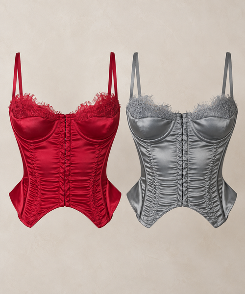 Corset Satén Rojo